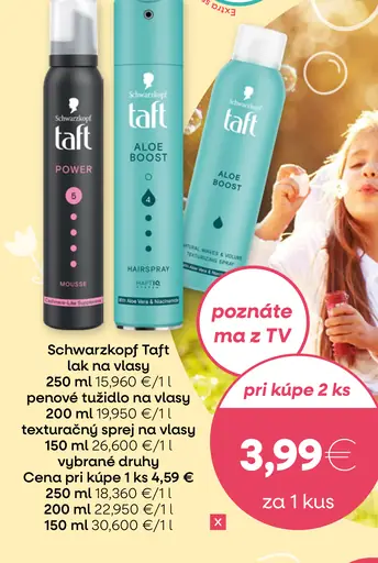 Schwarzkopf Taft penové tužidlo na vlasy