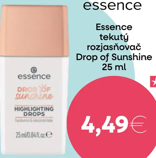Essence DROP OF sunshine tekutý rozjasňovač