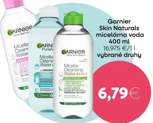 Garnier Skin Naturals micelárna voda