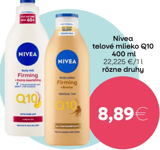 Nivea telové mlieko Q10