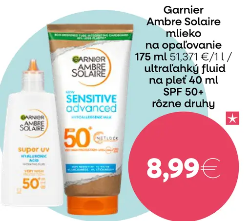 Garnier Ambre Solaire mlieko na opaľovanie SPF 30