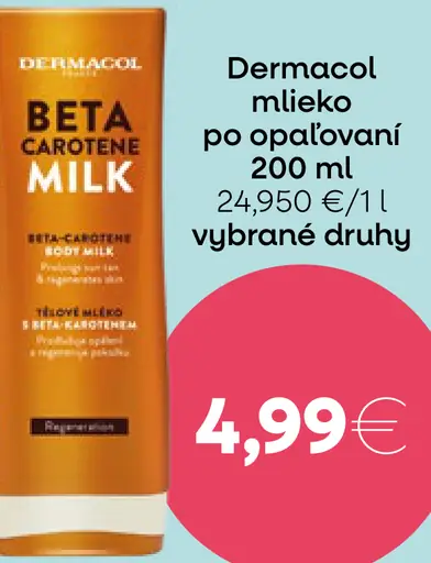 Dermacol mlieko po opaľovaní