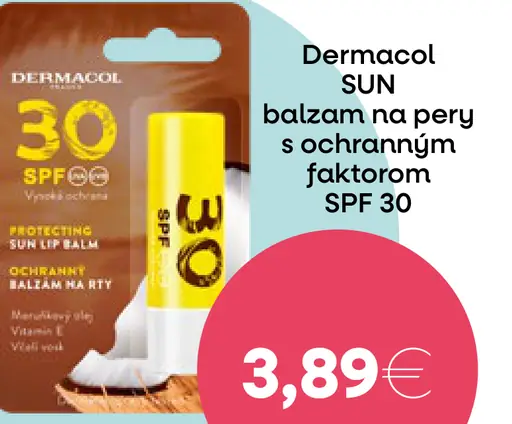 Dermacol SUN balzam na pery faktorm SPF 30