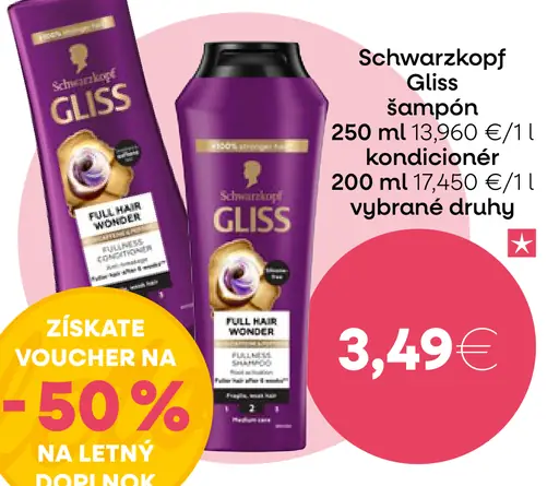 Schwarzkopf Gliss šampón / kondicionér