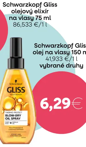 Schwarzkopf Gliss olejový elixír na vlasy
