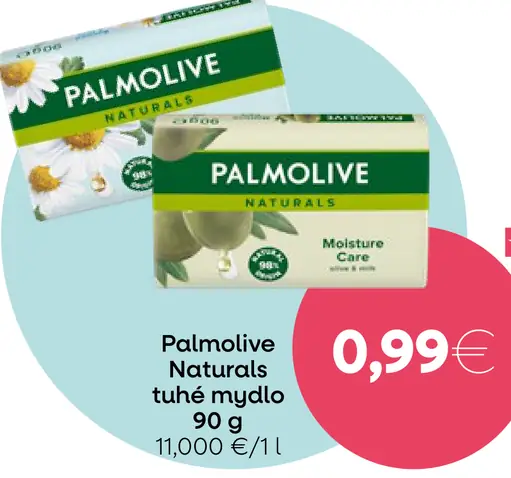 Tuhé mydlo Palmolive Naturals s výťažkami z harmančeka