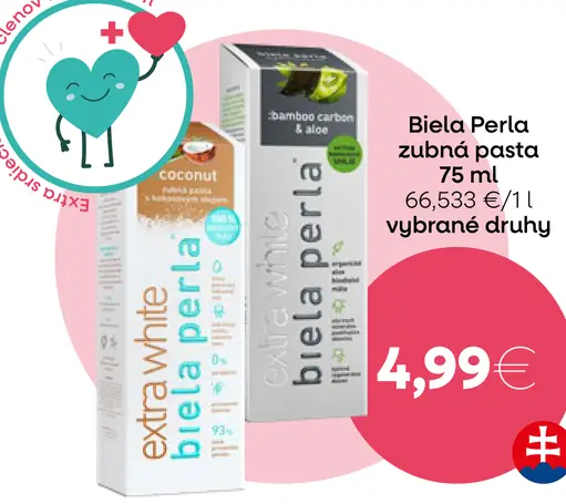 Biela Perla zubná pasta
