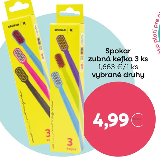 Spokar zubná kefka 3 ks