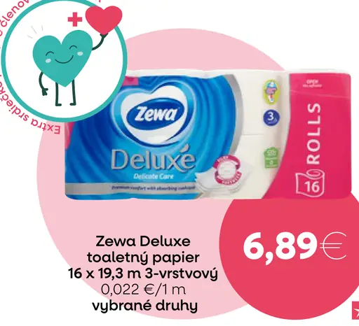 Zewa Deluxe toaletný papier