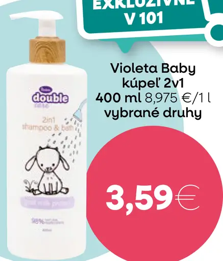 Violeta Baby kúpeľ 2v1