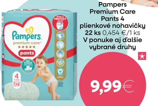 Pampers Premium Care plienkové nohavičky