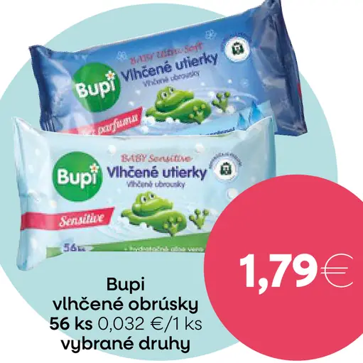 Bupi vlhčené obrúsky