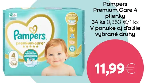 Pampers premium care plienky