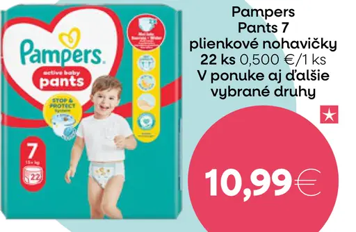 Pampers Pants plienkové nohavičky