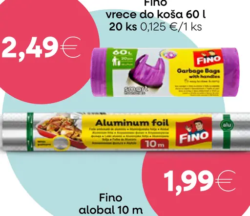 Fino vrecia do koša 60 L