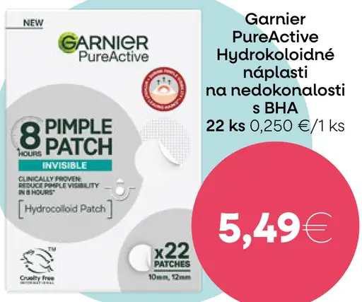 Garnier PureActive Hydrokoloidné náplasti na nedokonalosti