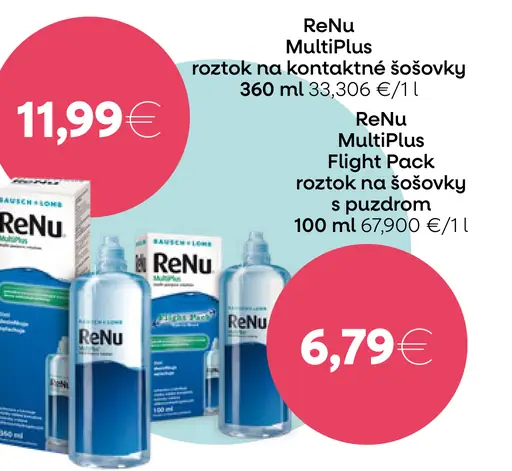 ReNu MultiPlus roztok na kontaktné šošovky