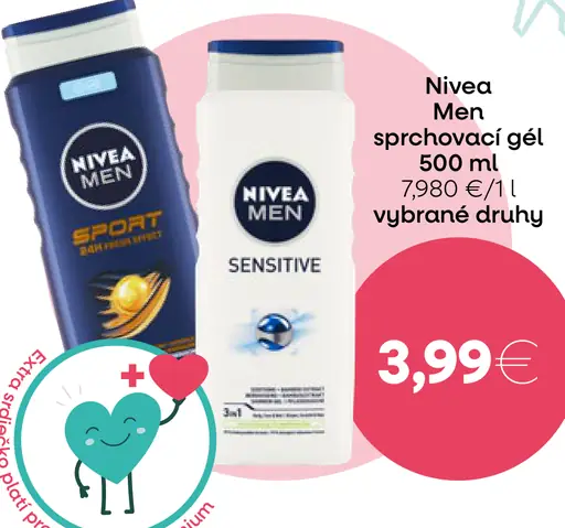 Nivea Men Sensitive sprchovací gél
