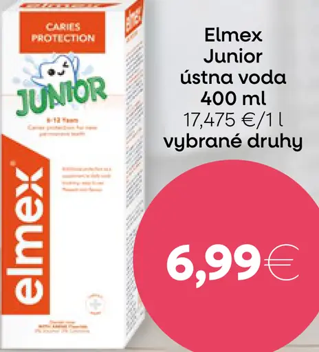 Elmex Junior detská ústna voda