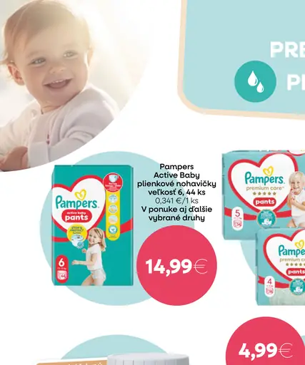 Pampers Active Baby plienkové nohavičky