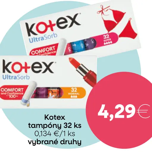 Kotex Tampóny