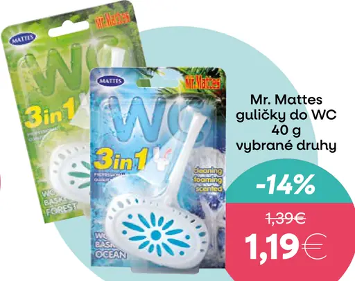 Mr. Mattes guličky do WC