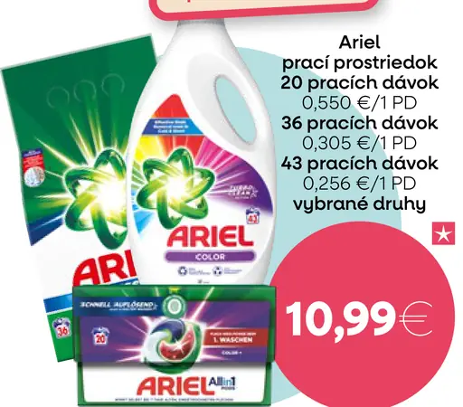 Ariel prací prostriedok