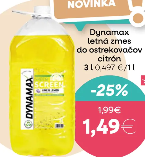Dynamax letná zmes do ostrekovačov