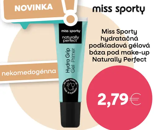Miss Sporty hydratačná podkladová gélová báza Naturally Perfect