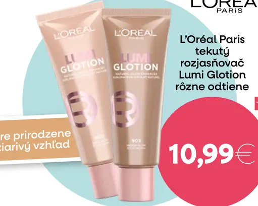 L’Oréal Paris Lumi Glotion rozjasňovač