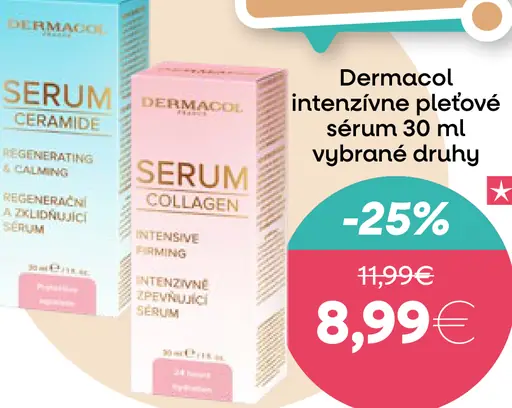 Dermacol intenzívne pleťové sérum