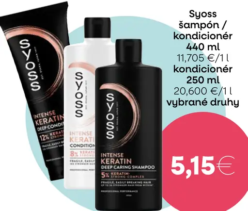 Syoss šampón/kondicionér vybrané druhy