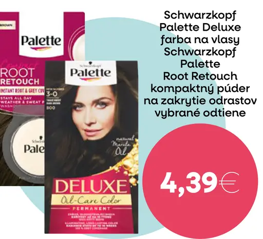 Schwarzkopf Palette Deluxe farba na vlasy Schwarzkopf Palette Root Retouch kompaktný púder na zakrytie odrastov vybrané odtiene