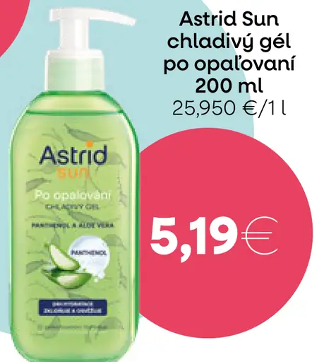 Astrid Sun Chladivý gél po opaľovaní