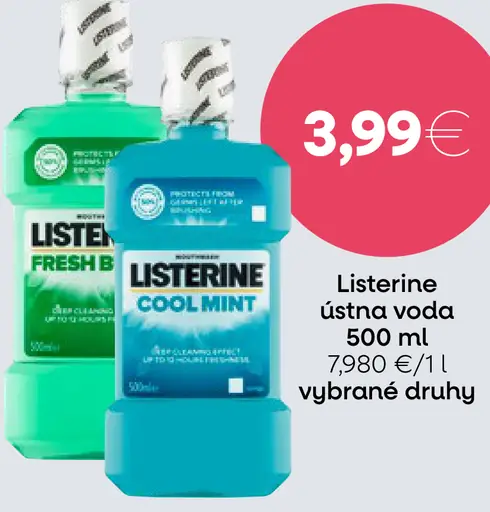 Listerine ústna voda 500 ml