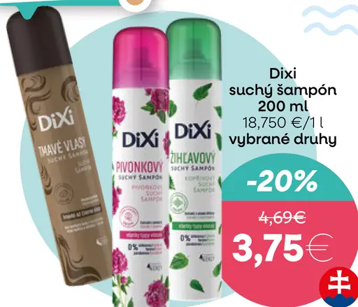 Dixi suchý šampón 200 ml