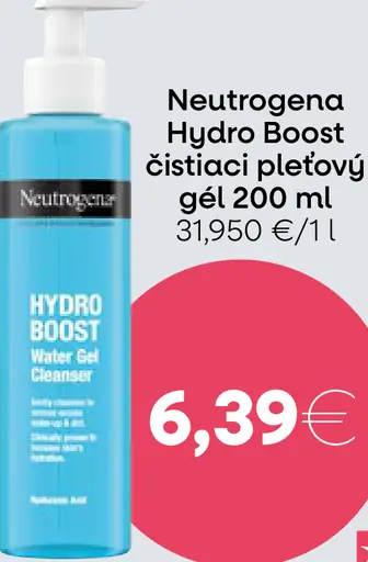Neutrogena Hydro Boost čistiaci pleťový gél 200 ml