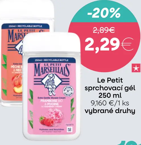 Le Petit Marseillais sprchový gél 250 ml