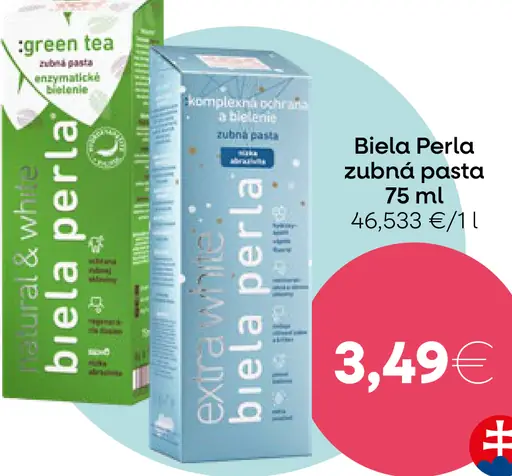 Biela Perla zubná pasta