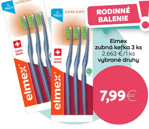 Elmex zubná kefka 3 ks
