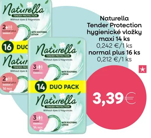 Naturella Tender Protection hygienické vložky