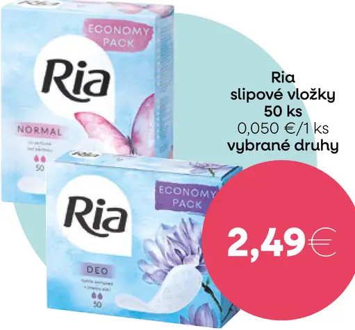 Ria slipové vložky