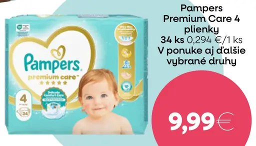 Pampers premium care plienky