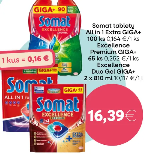 Somat tablety All in 1 Extra GIGA + Excellence