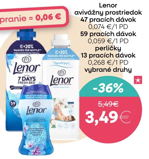 Lenor avivážny prostriedok
