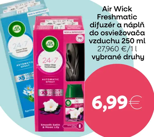 Air Wick Freshmatic difuzér a náplň