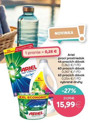 Ariel prací prostriedok
