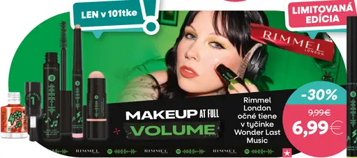 Rimmel London očné tiene v tyčinke Wonder Last Music