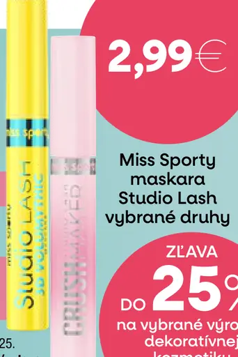 Miss Sporty maskara Studio Lash