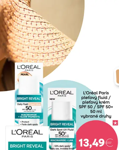 L'Oréal Paris pleťový fluid SPF 50+